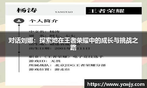 对话刘娜：探索她在王者荣耀中的成长与挑战之路
